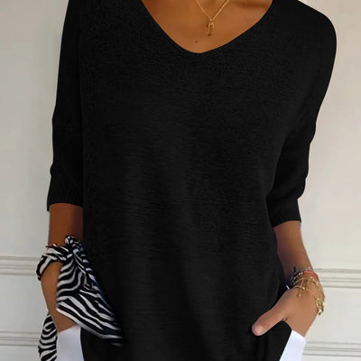 Anna | V-Neck Knit Top