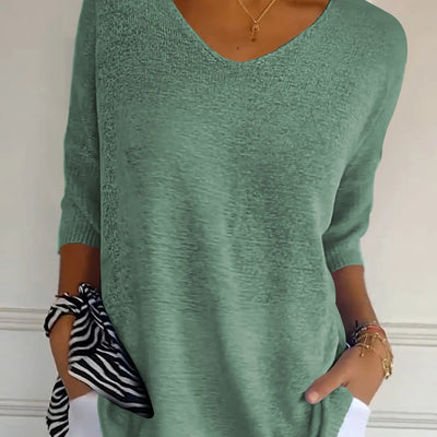 Anna | V-Neck Knit Top