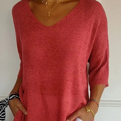Anna | V-Neck Knit Top