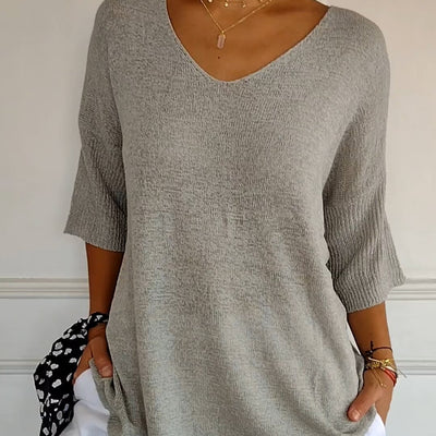 Anna | V-Neck Knit Top