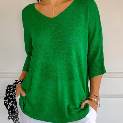 Anna | V-Neck Knit Top