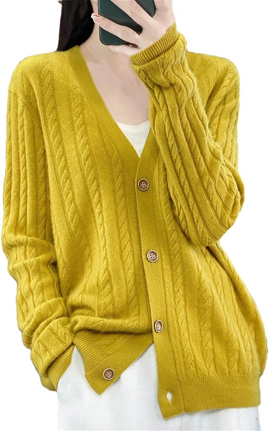 Mabel’s | Twisted V‑Cardigan