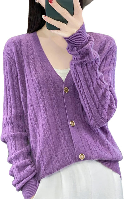 Mabel’s | Twisted V‑Cardigan