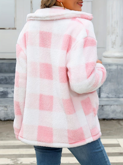 Ainsley | Gingham Button Jacket