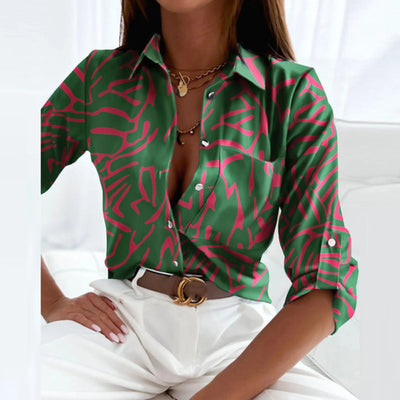 Madelyn | Pattern Button Blouse