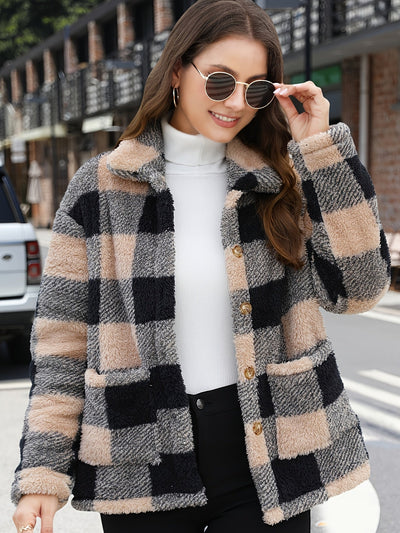 Ainsley | Gingham Button Jacket