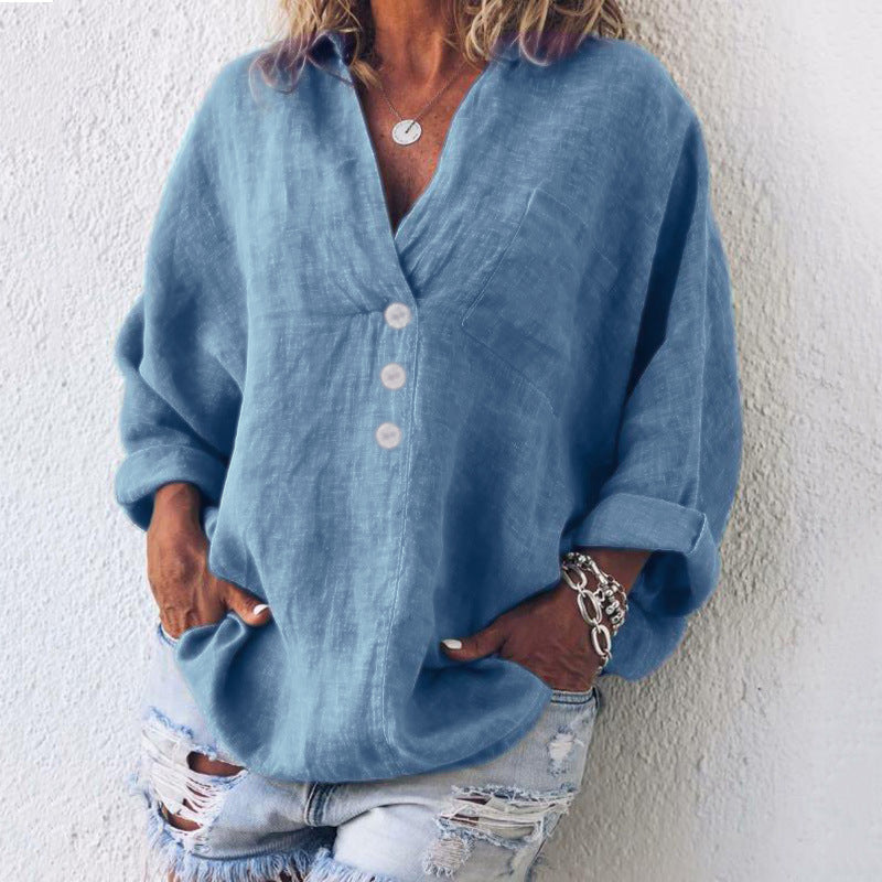 Zoey’s | Natural Linen Blouse
