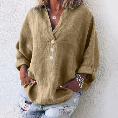 Zoey’s | Natural Linen Blouse