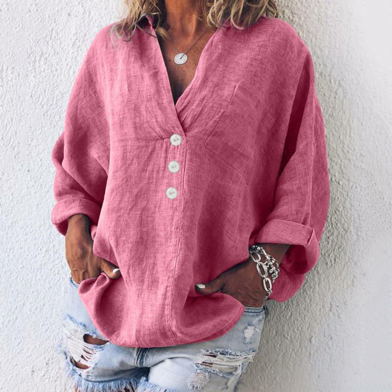 Zoey’s | Natural Linen Blouse