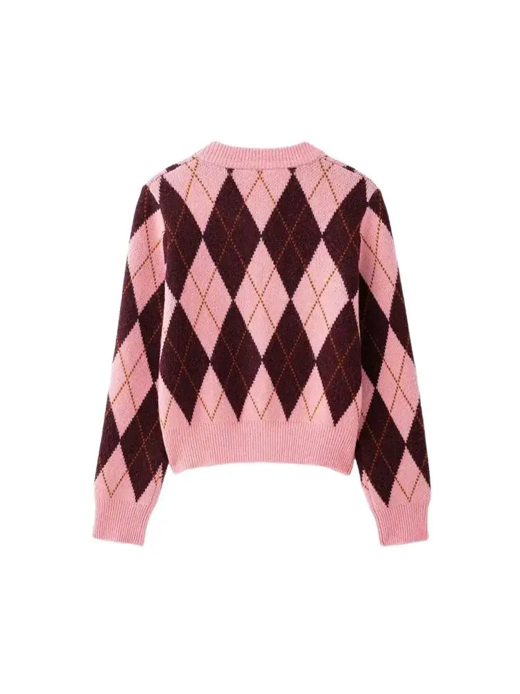 Lauren’s | Argyle Knit Cardigan