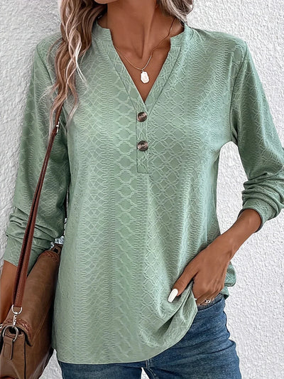 Rachel’s | Textured Button Blouse