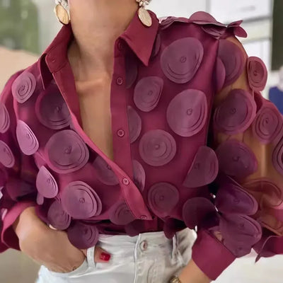Louise | Refined Floral Blouse