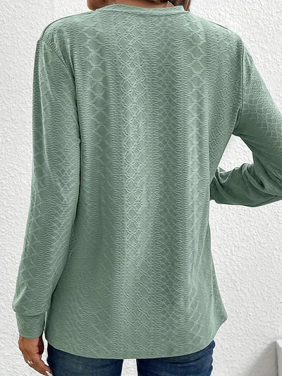 Rachel’s | Textured Button Blouse