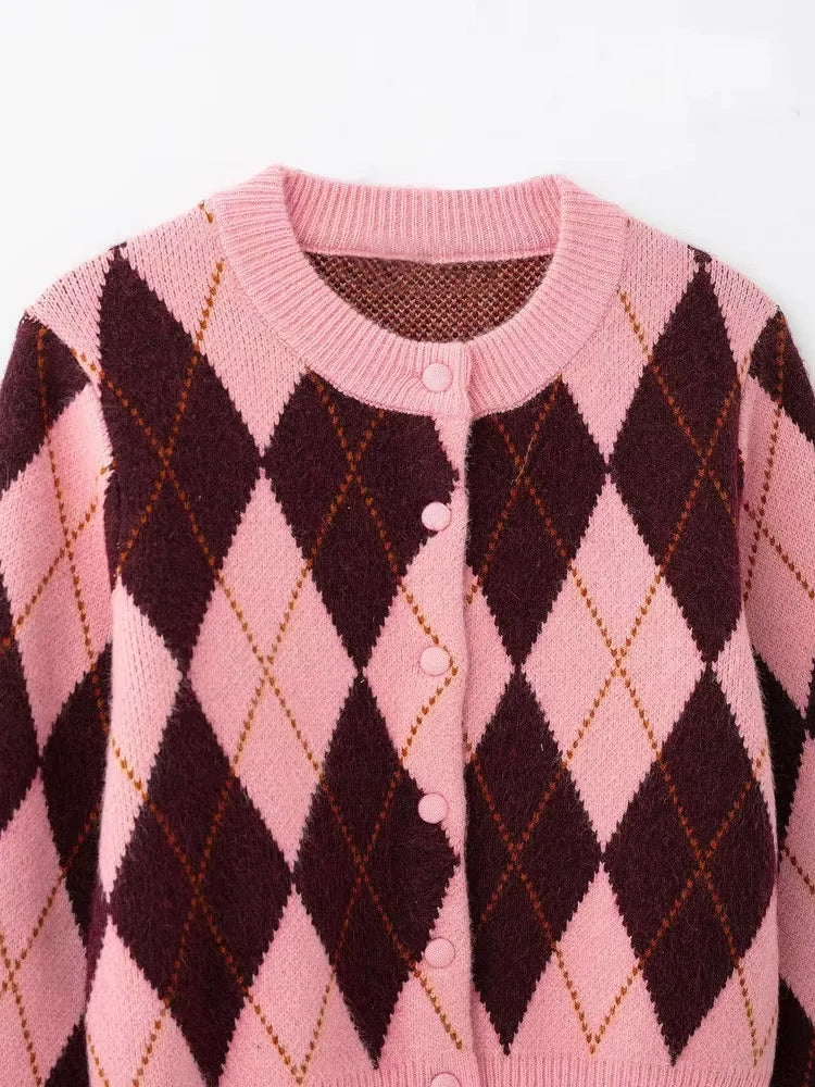 Lauren’s | Argyle Knit Cardigan