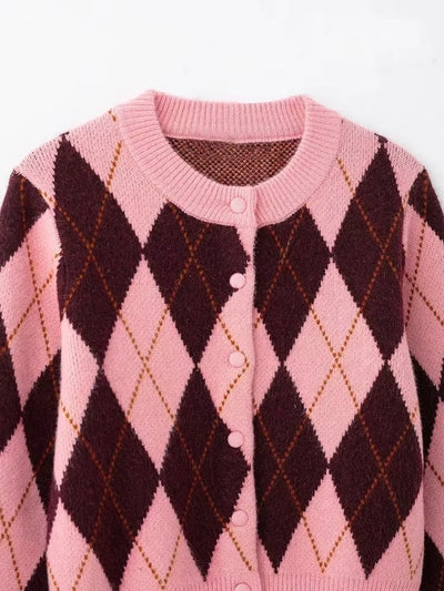 Lauren’s | Argyle Knit Cardigan