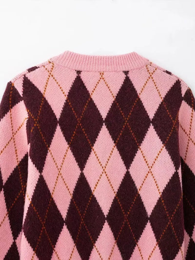 Lauren’s | Argyle Knit Cardigan