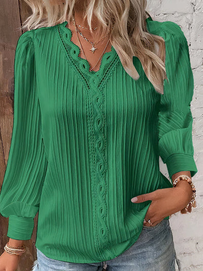 Viona | Lace Flare Blouse