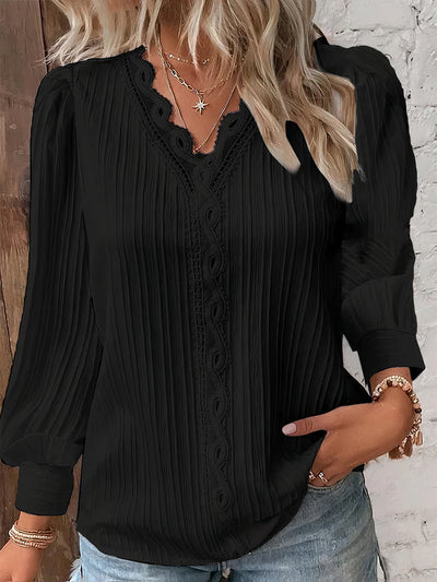 Viona | Lace Flare Blouse