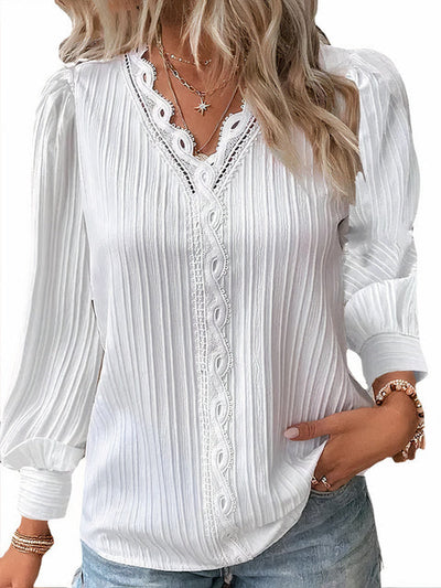 Viona | Lace Flare Blouse