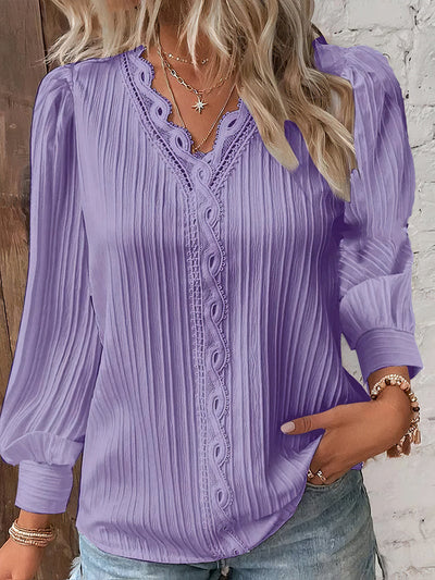 Viona | Lace Flare Blouse