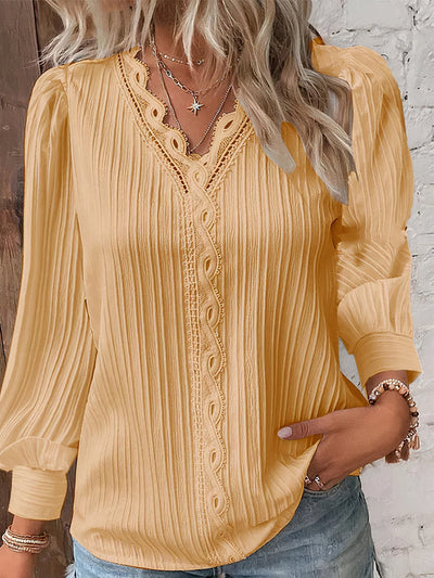 Viona | Lace Flare Blouse