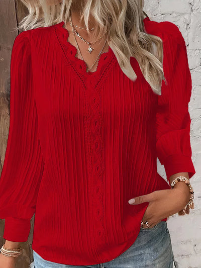 Viona | Lace Flare Blouse