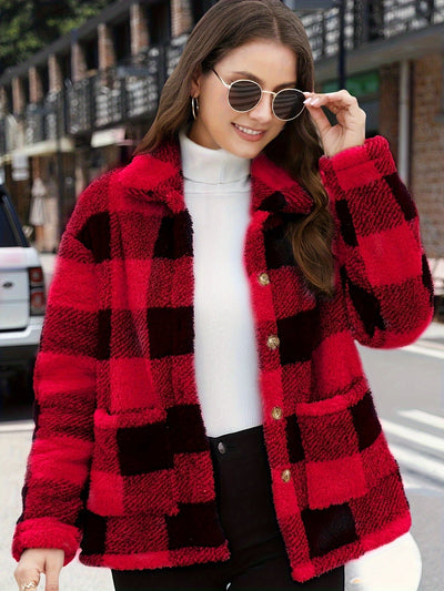 Ainsley | Gingham Button Jacket