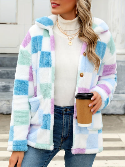 Ainsley | Gingham Button Jacket