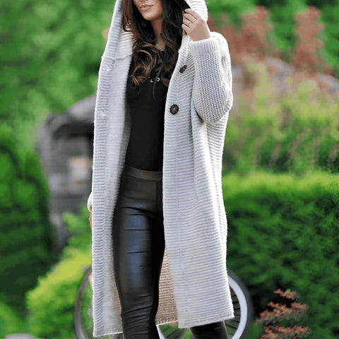 Harper | Hooded Sweater Coat